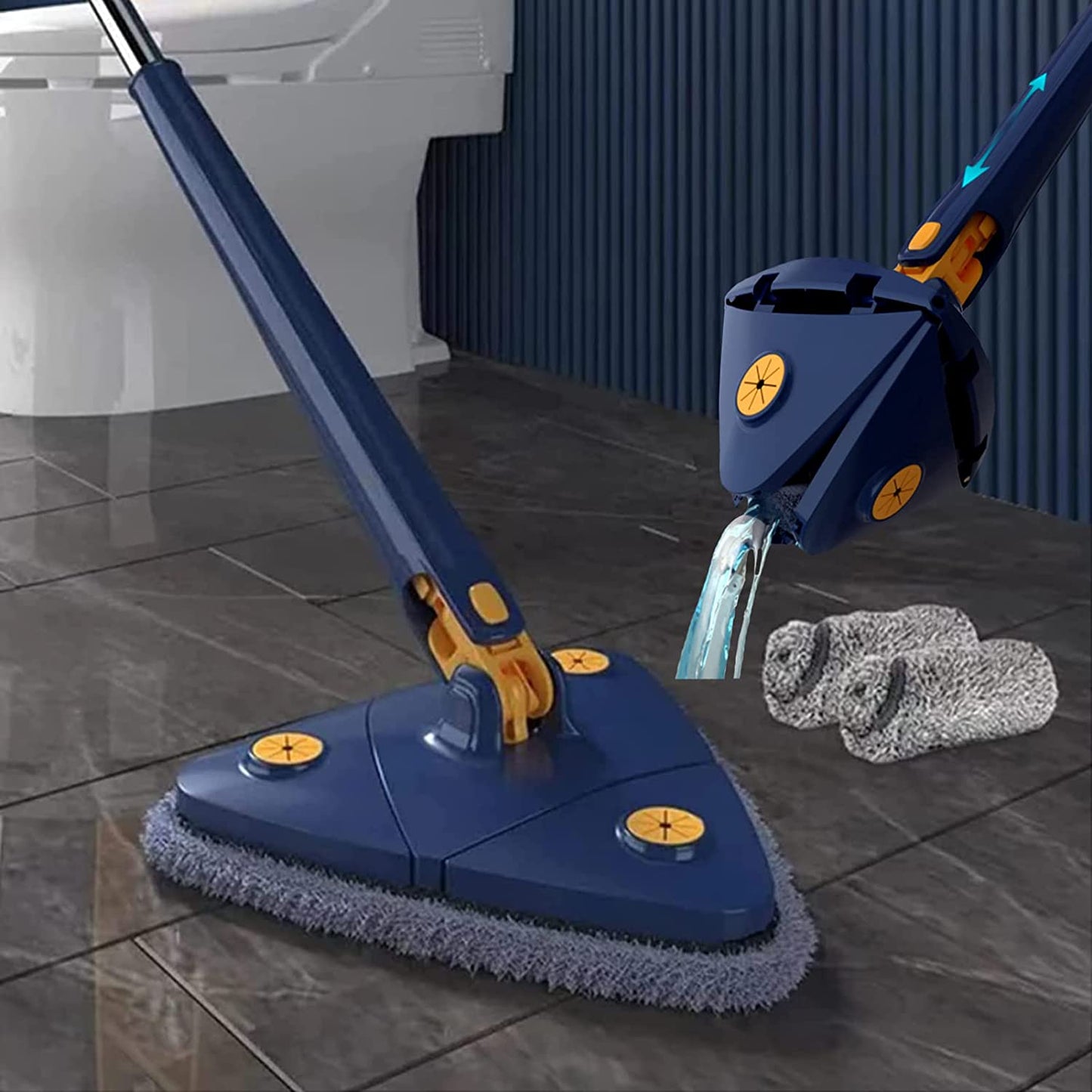 Triangular Mop | Wet & Dry Multifunctional Cleaning Mop