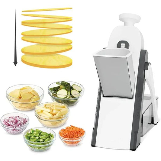 Vegetable Cutter 8 in 1 Mandoline Slicer Adjustable Kitchen Food Slicer with Safety Lock Foldable BPA Free